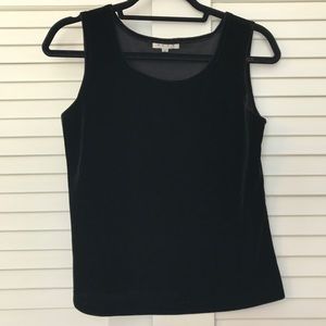 VINTAGE black velvet tank